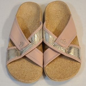 Spenco Blush Cork Sole Sandals 10